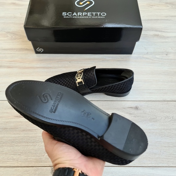 Black Men\'s Genuine Leather Loafer - Leather Sole main image 5